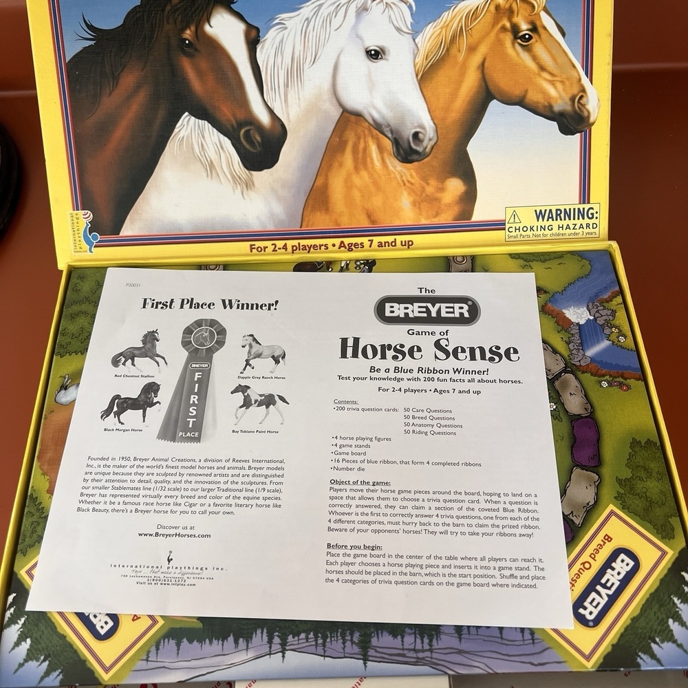 Breyer Horse Sense Board Game Original Complete - Picture 2 of 5
